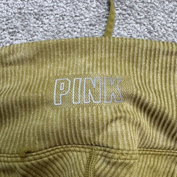Pink By Victoria's Secret Active Ribbed Leggings Womens Medium Green Compression - Picture 3 of 16